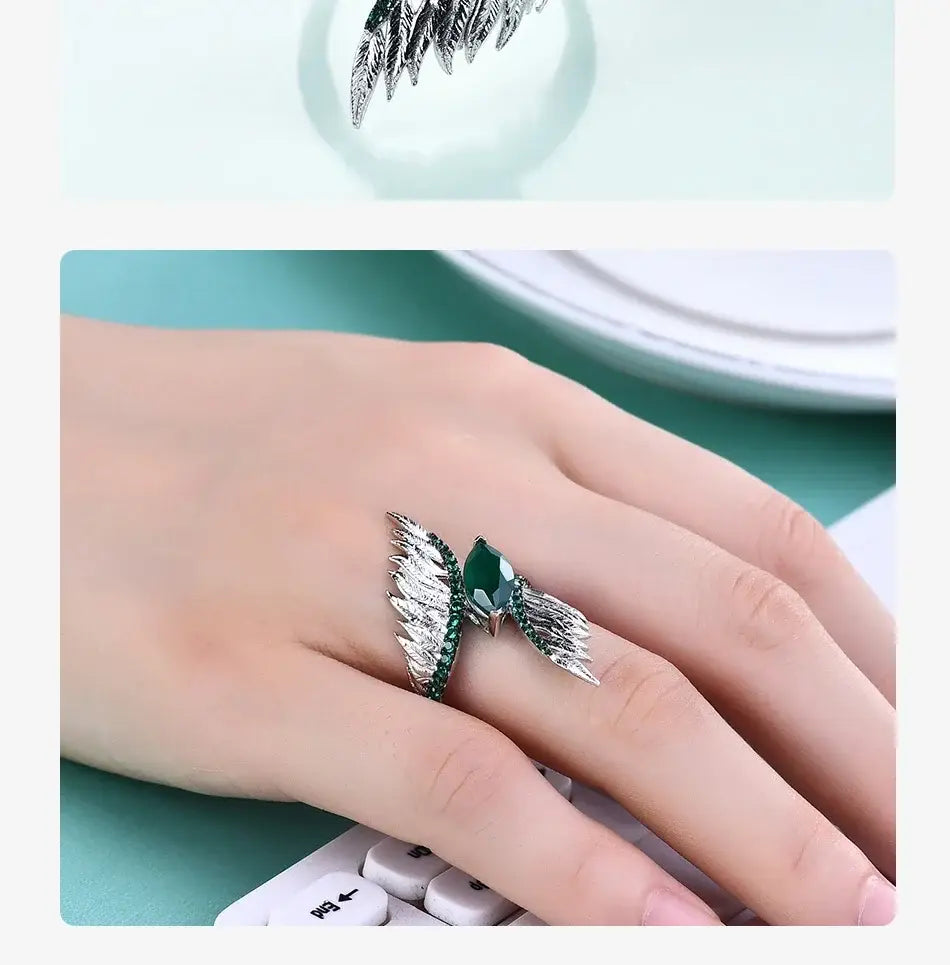 Sterling Silver Feather Ring