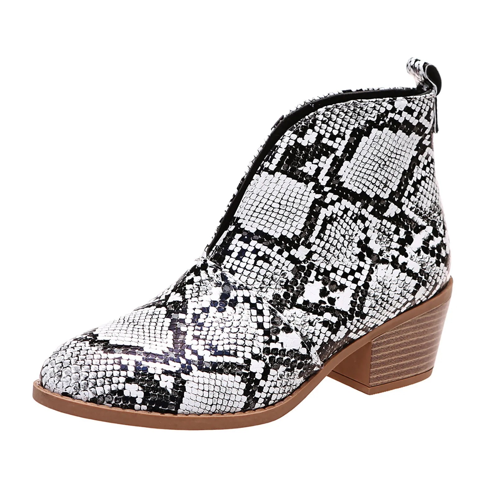 Ankle Boots with Square Heel - Eclectage