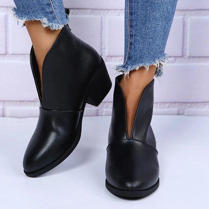 Ankle Boots with Square Heel - Eclectage