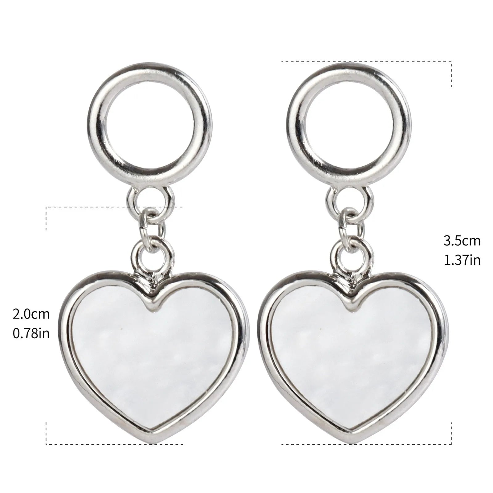 Heart Drop Earrings - Eclectage