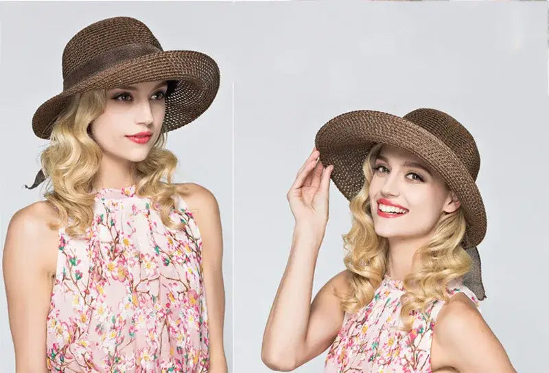 Ribbon Bow Sun Hat