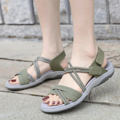 Open Toe Adjustable Sandals - Eclectage