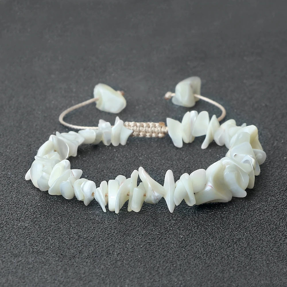 Adjustable Size Natural Shell Bracelet