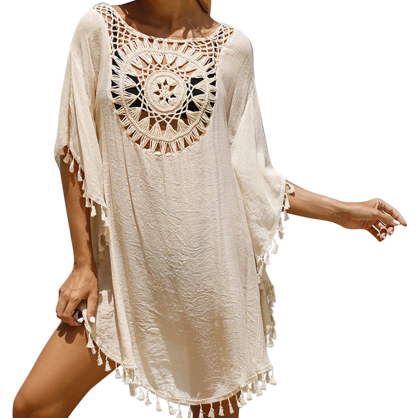 Beach Dress Cover Up Crochet Lace