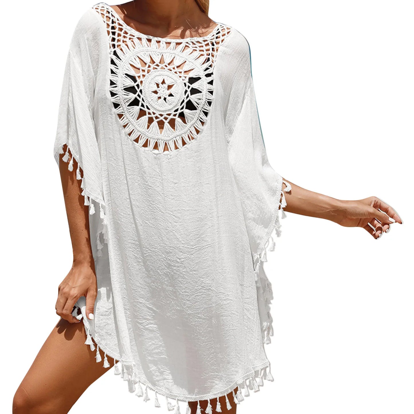 Beach Dress Cover Up Crochet Lace