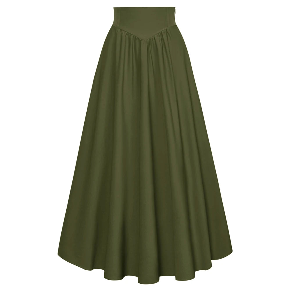 Maxi High Waist Vintage Skirt