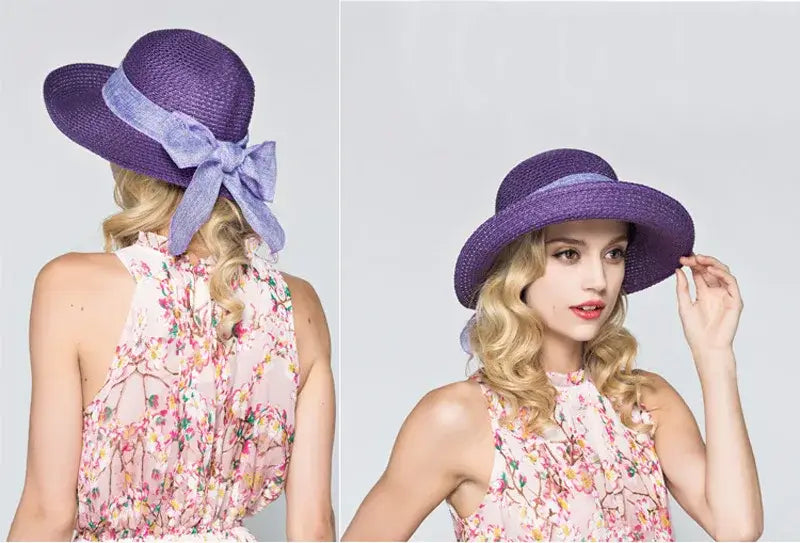 Ribbon Bow Sun Hat