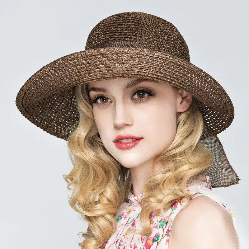 Ribbon Bow Sun Hat