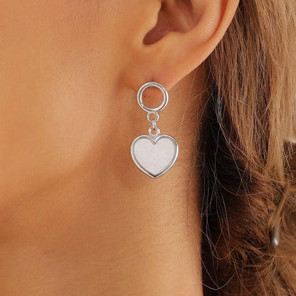 Heart Drop Earrings - Eclectage