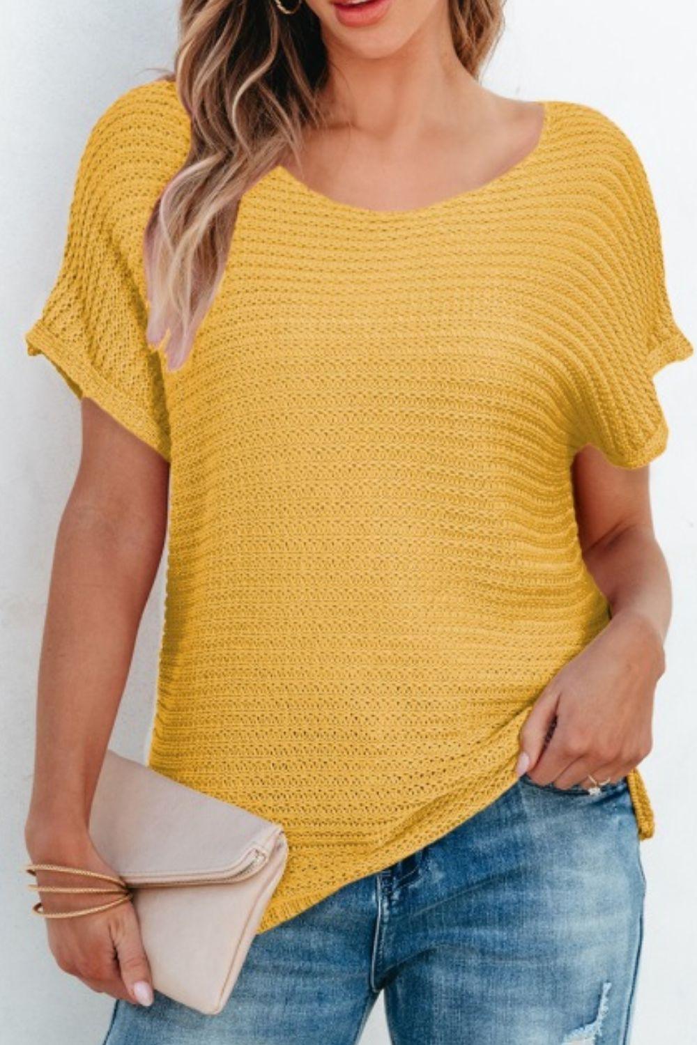 Short Dolman Sleeve Sweater - Eclectage