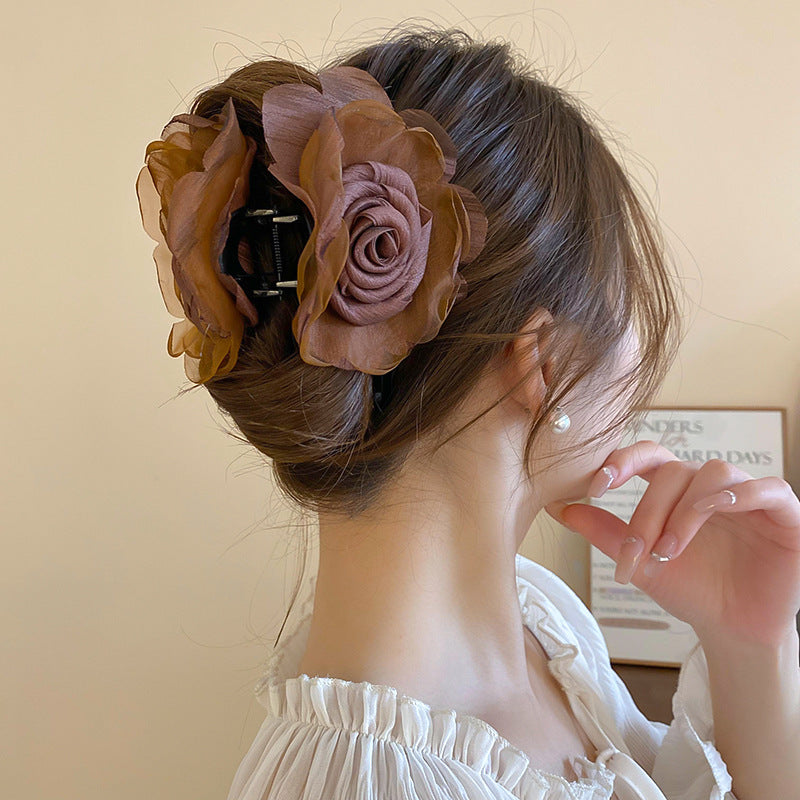 Flower Acrylic Hair Claw Clip - Eclectage