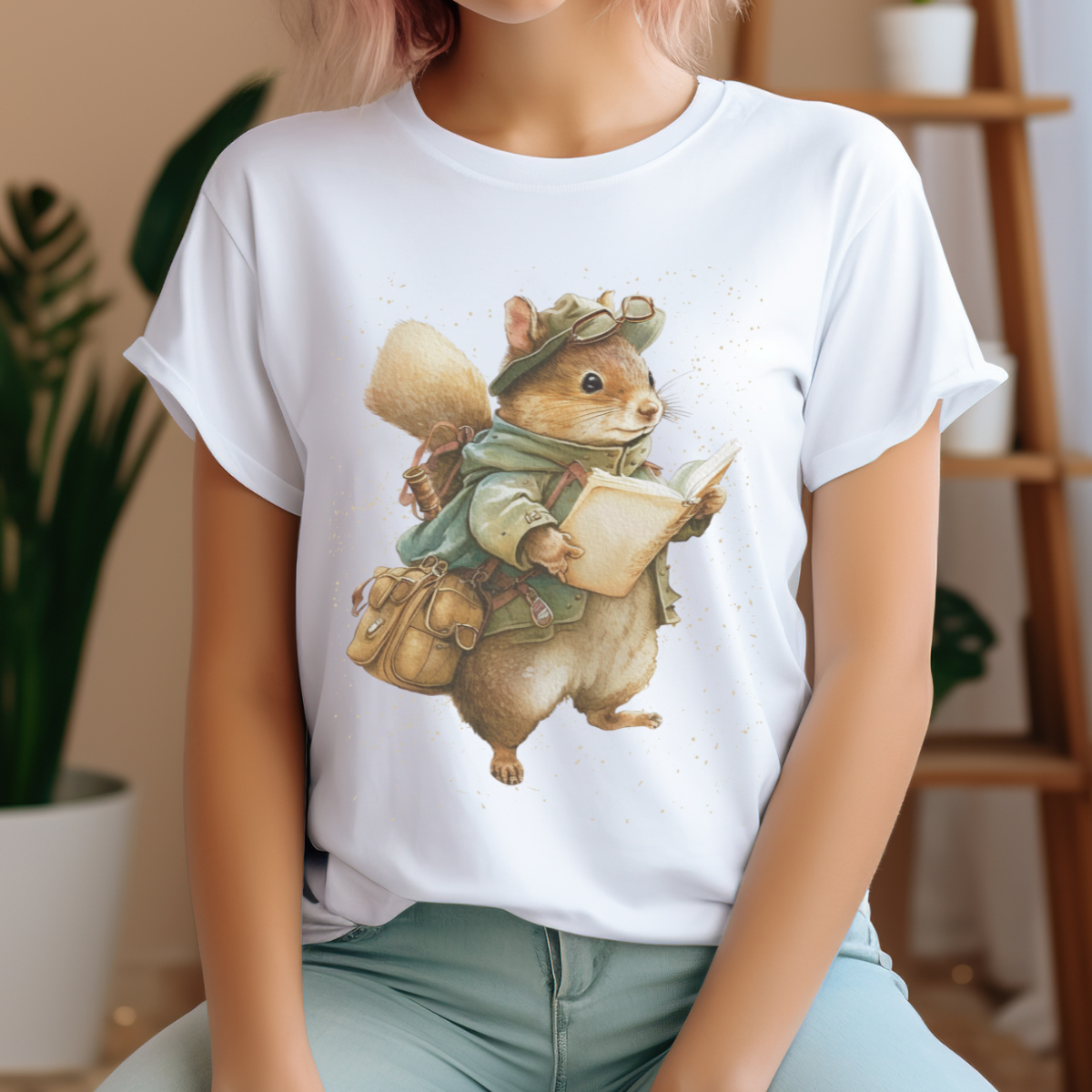 Adventurer Hiking Squirrel T-Shirt