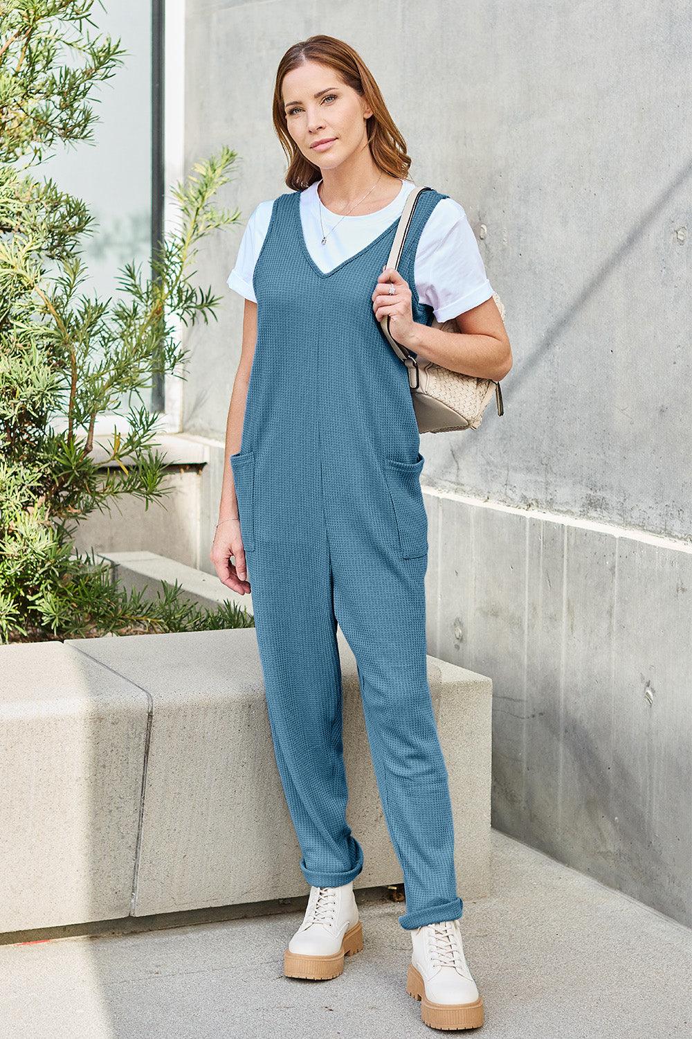 Sleeveless Straight Jumpsuit - Eclectage