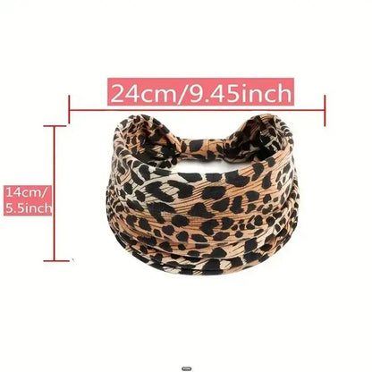 Animal Print Yoga Wide Headbands