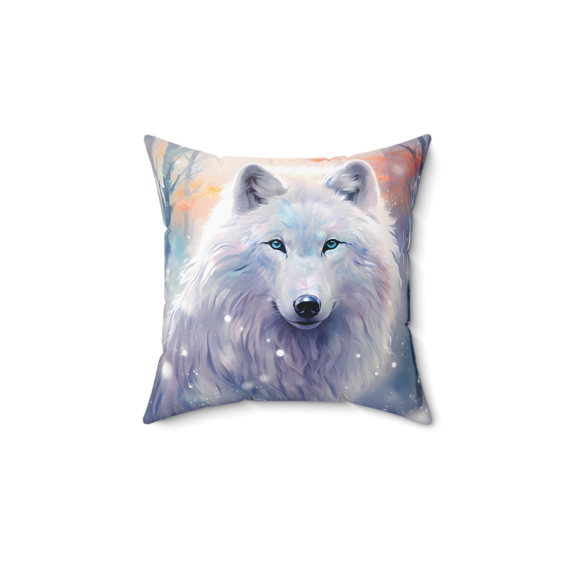 Arctic Wolf Decorative Throw Pillow 4 sizes