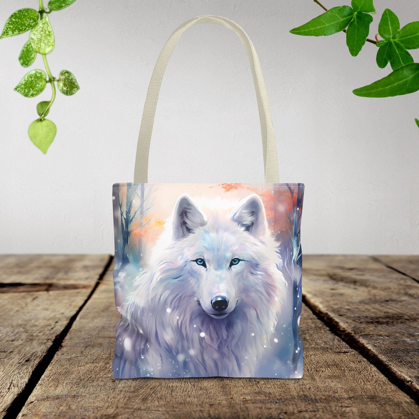 Arctic Wolf Tote Bag