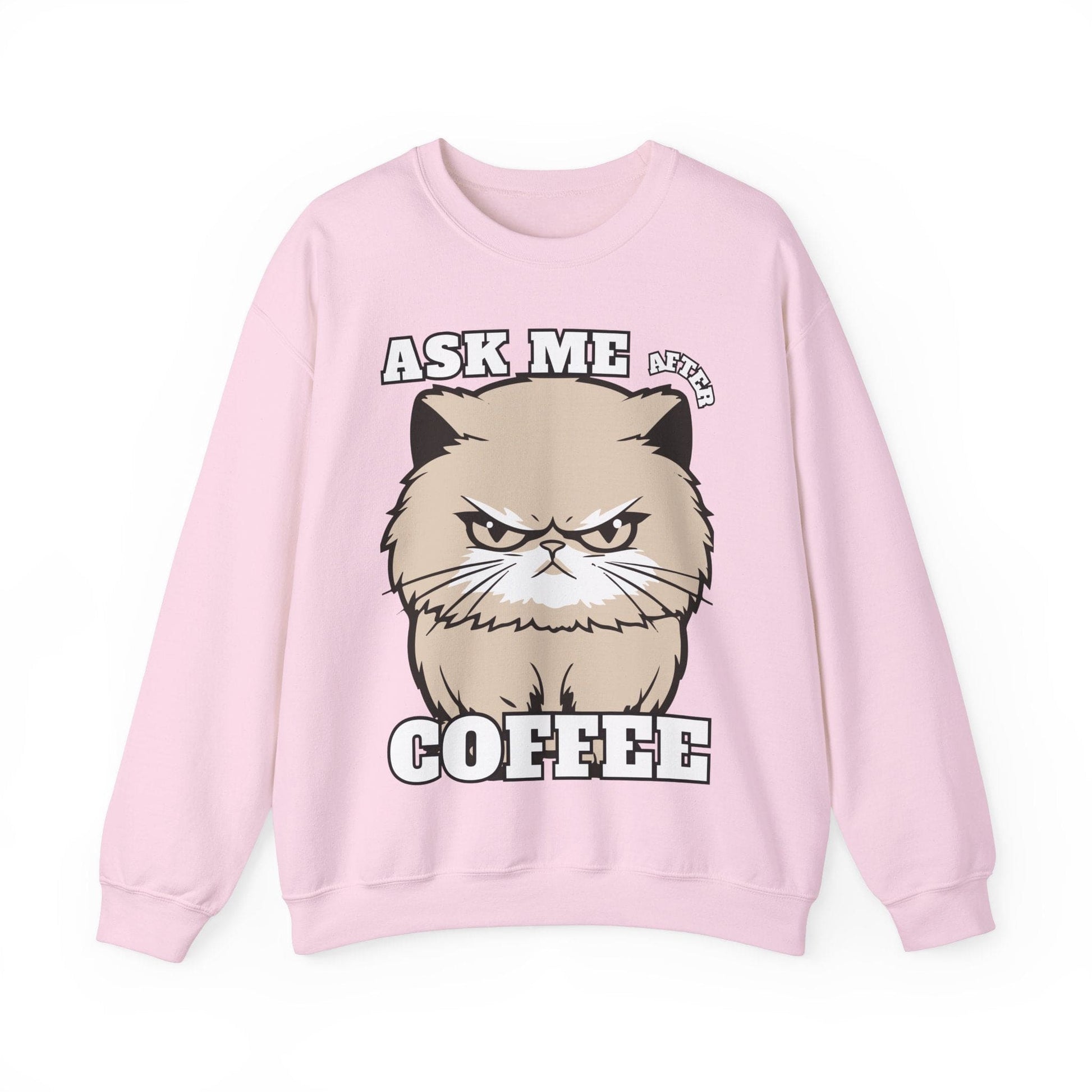 Ask Me After Coffee Cat Crewneck Sweatshirt