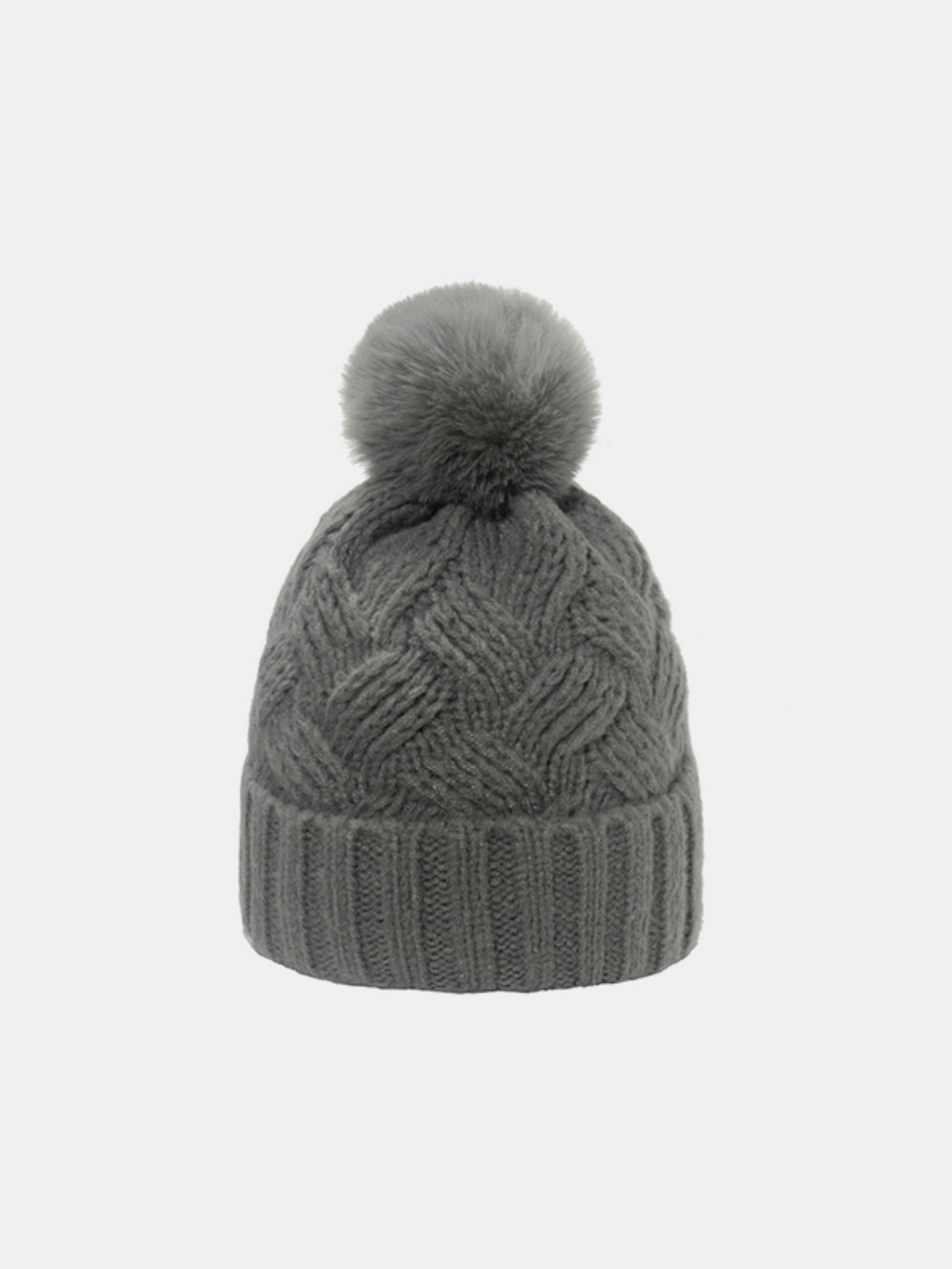 Roll Rim Cable-Knit Hat - Eclectage