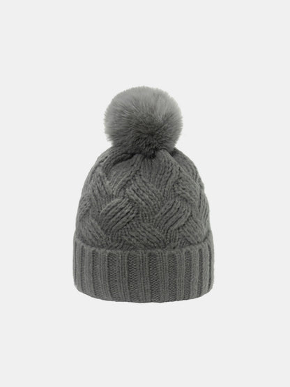 Roll Rim Cable-Knit Hat - Eclectage