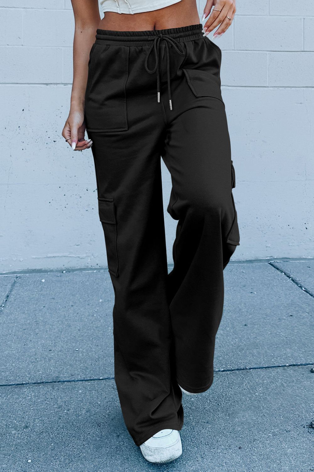 High Waist Wide Leg Workout Pants - Eclectage