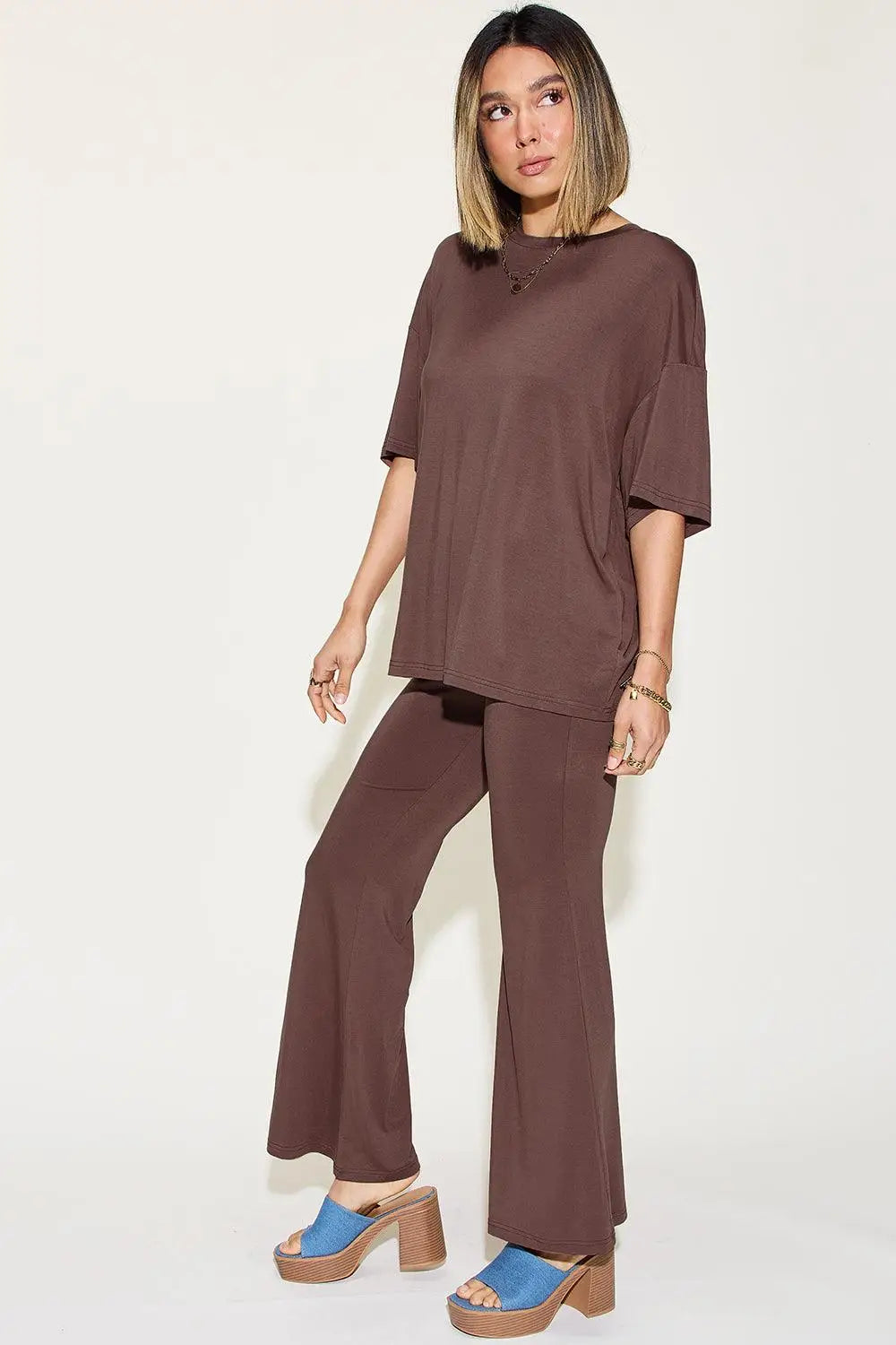 Bamboo Flare Pants Set - Pants Sets