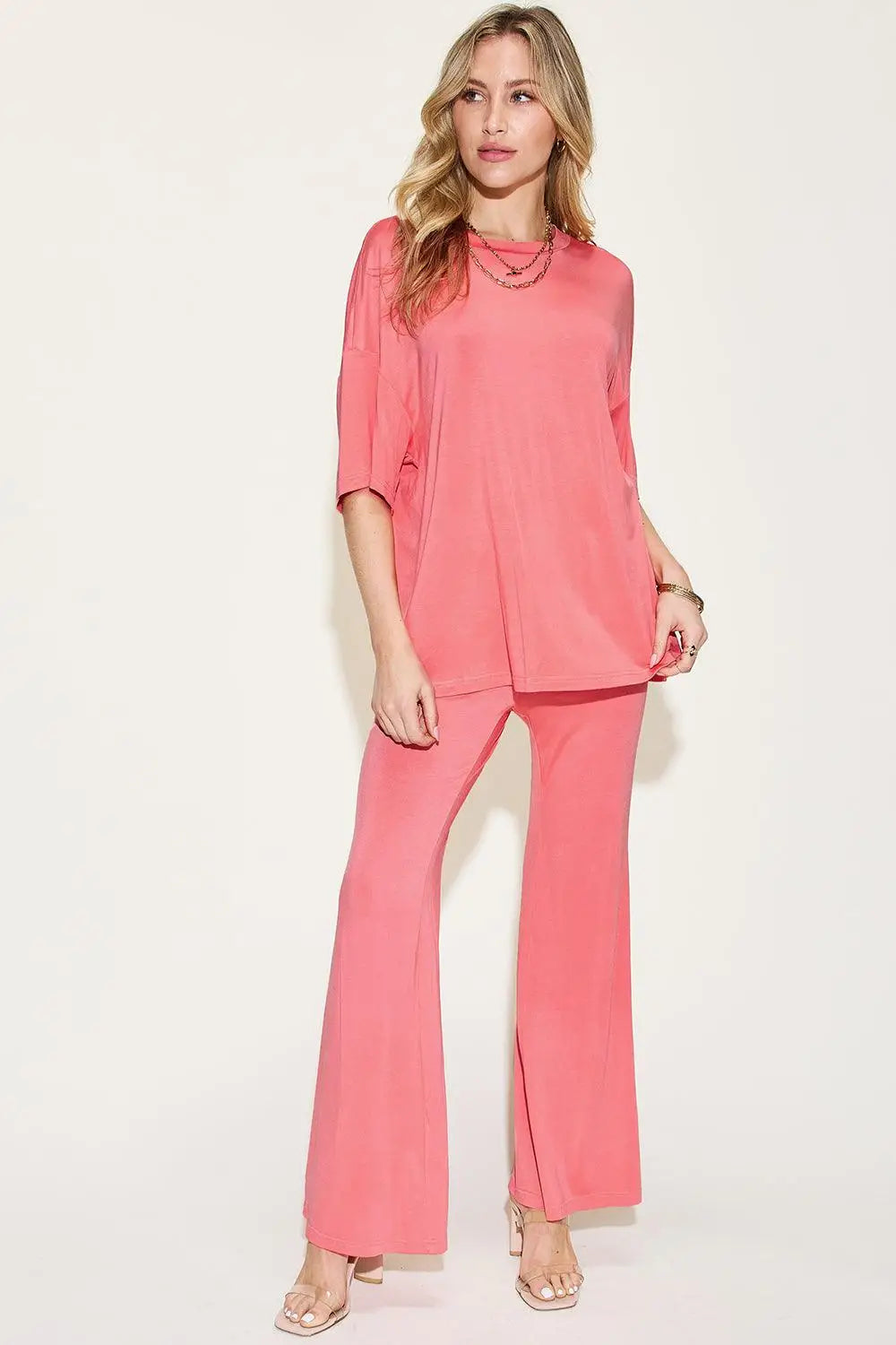 Bamboo Flare Pants Set - Pants Sets
