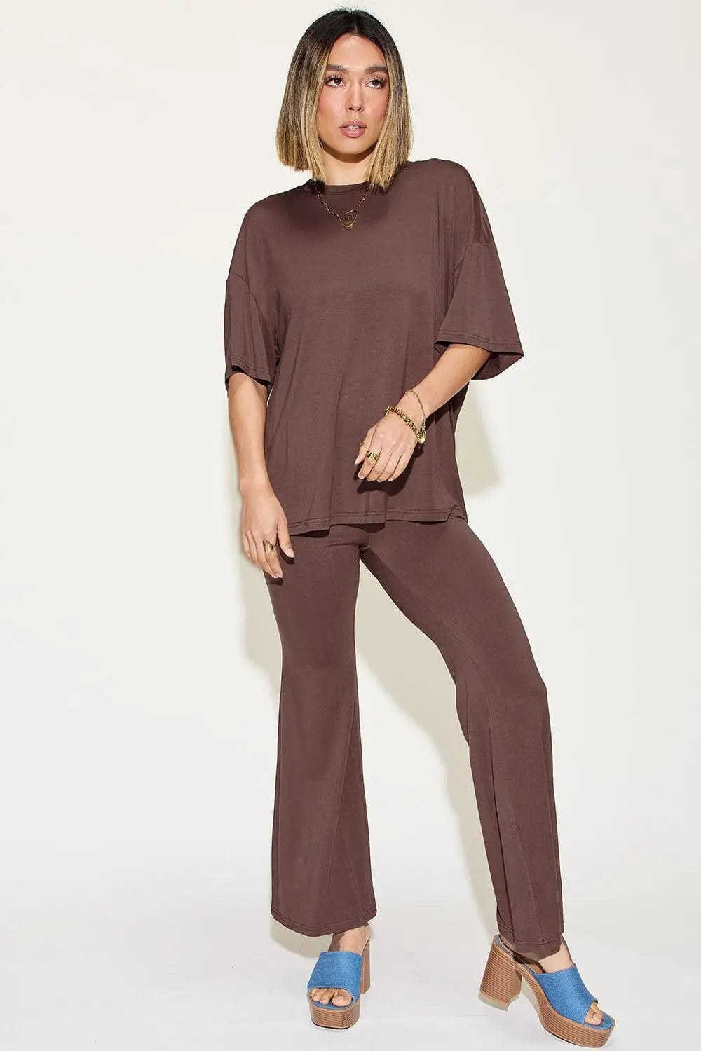 Bamboo Flare Pants Set - Pants Sets