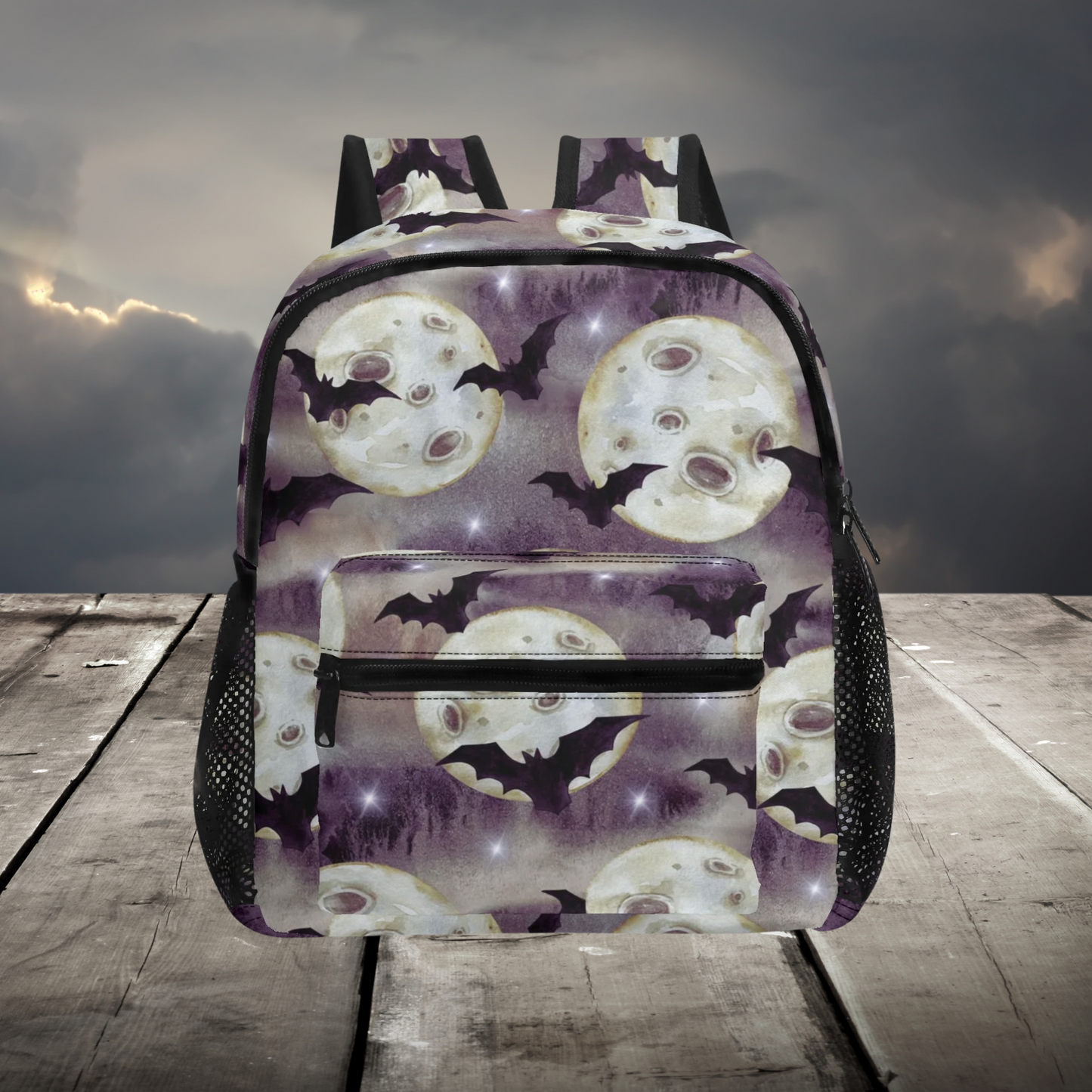 Bats and Moons Backpack 11 inch