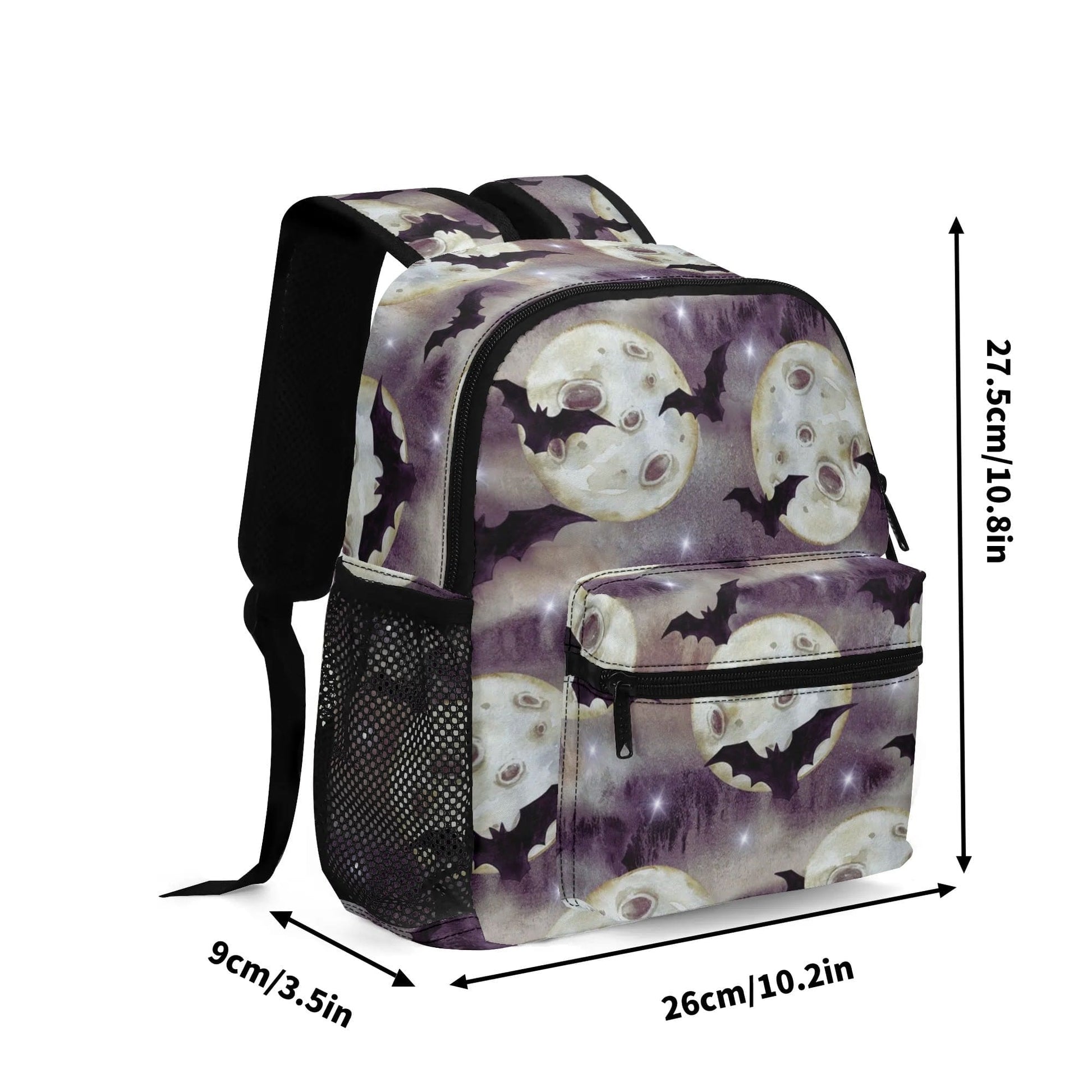 Fall Squirrels 11Backpack Naturecore Daypack Twill Polyester Back Pack Purse Shoulder Bag with Mesh Pockets and Front