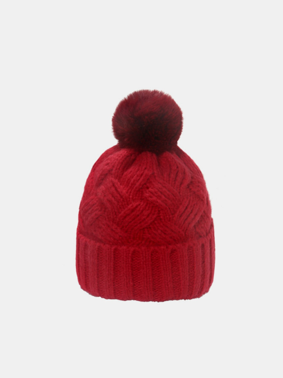 Roll Rim Cable-Knit Hat - Eclectage