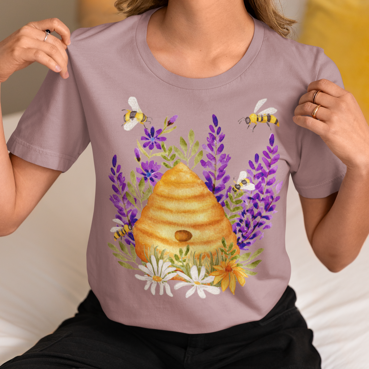 Bees and Bee Hive T-Shirt Many Colors