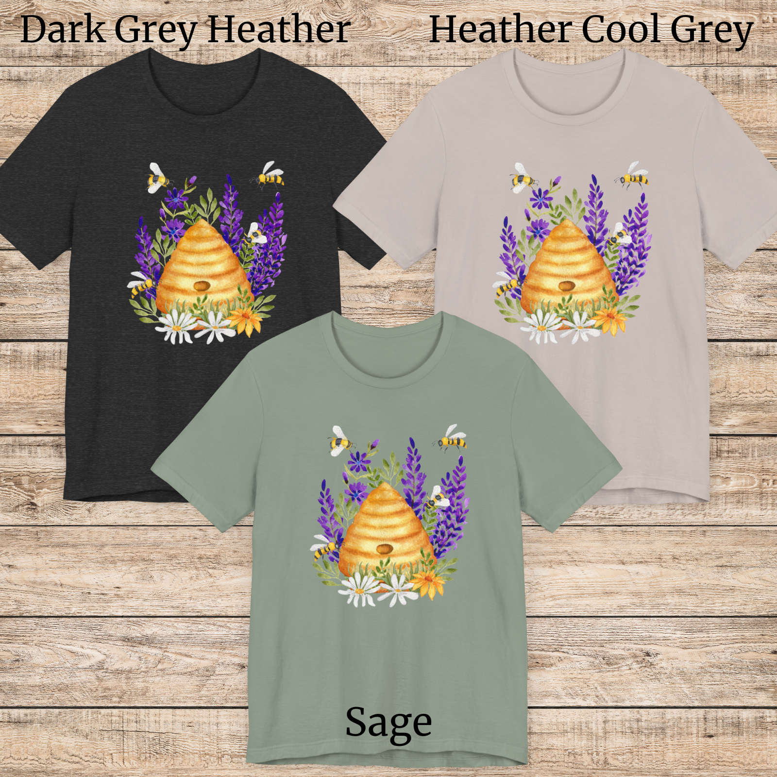 Bees and Bee Hive T-Shirt Many Colors