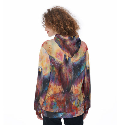 Eagle All-Over Print Heavy Fleece Hoodie