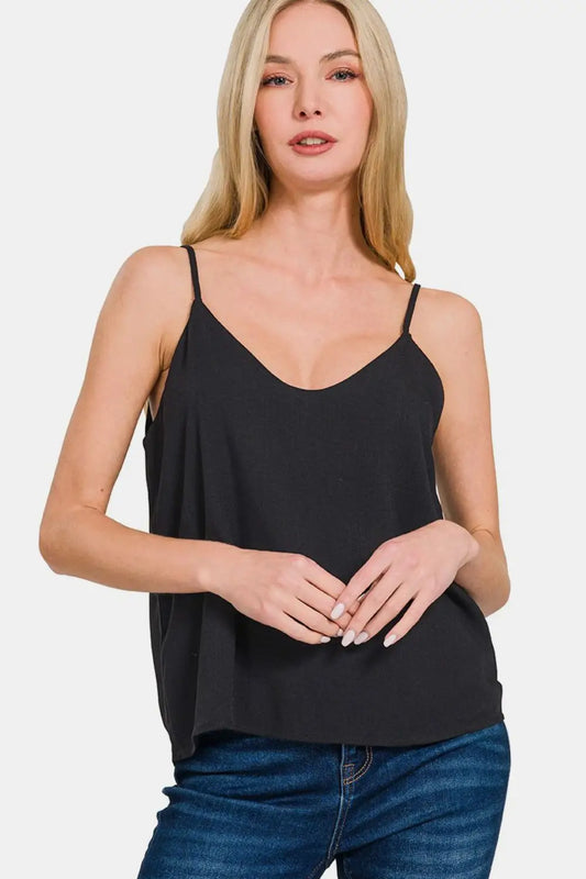 Two Layered Spaghetti Strap Cami - Eclectage
