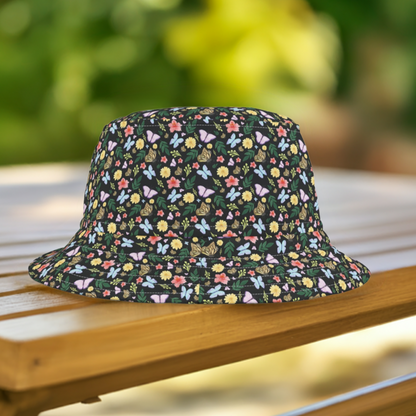 Butterflies Floral Bucket Hat