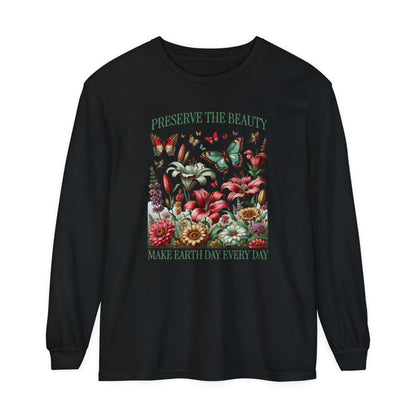 Preserve the Beauty Earth Long Sleeve T-Shirt - S to 3X