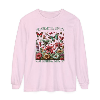 Preserve the Beauty Earth Long Sleeve T-Shirt - S to 3X