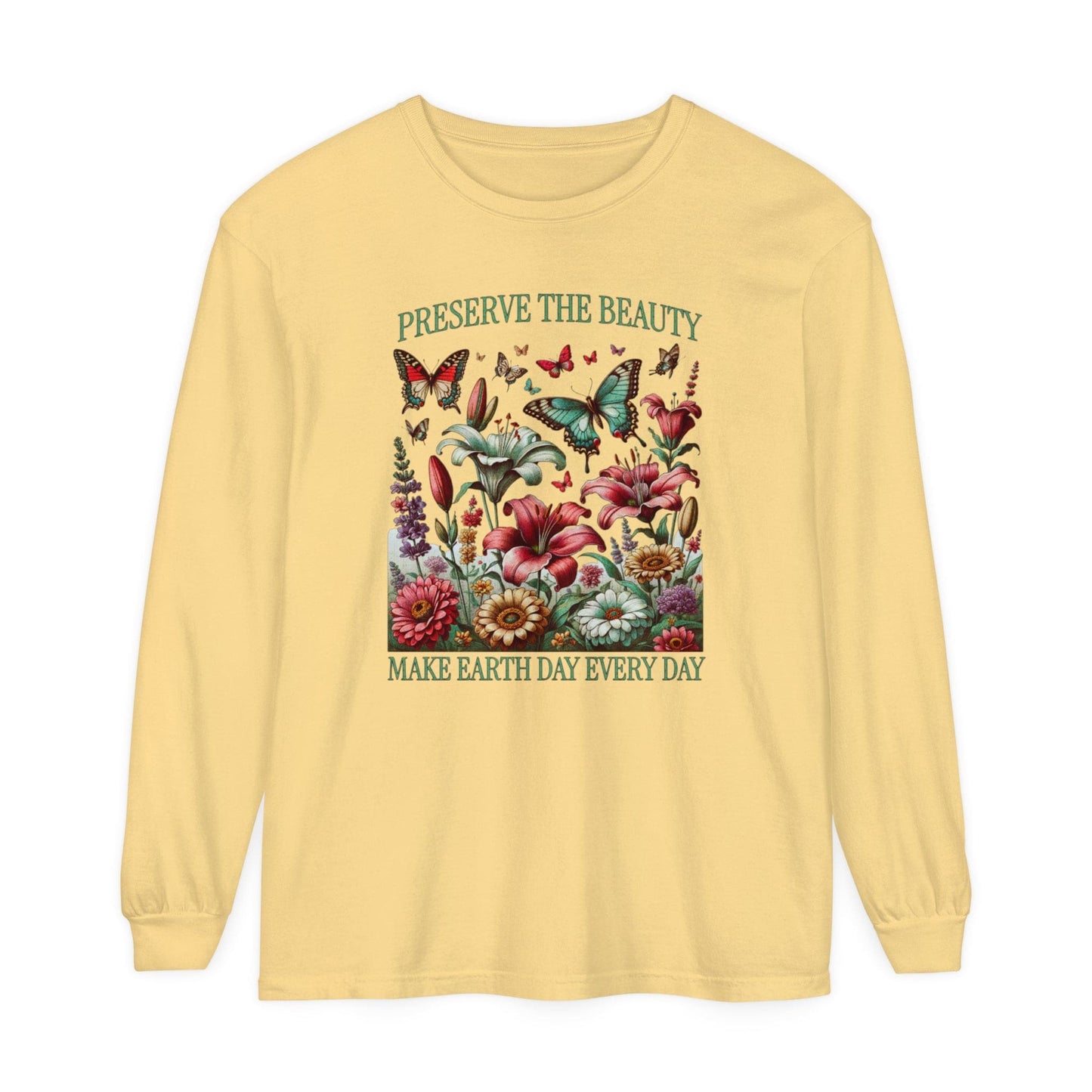 Preserve the Beauty Earth Long Sleeve T-Shirt - S to 3X