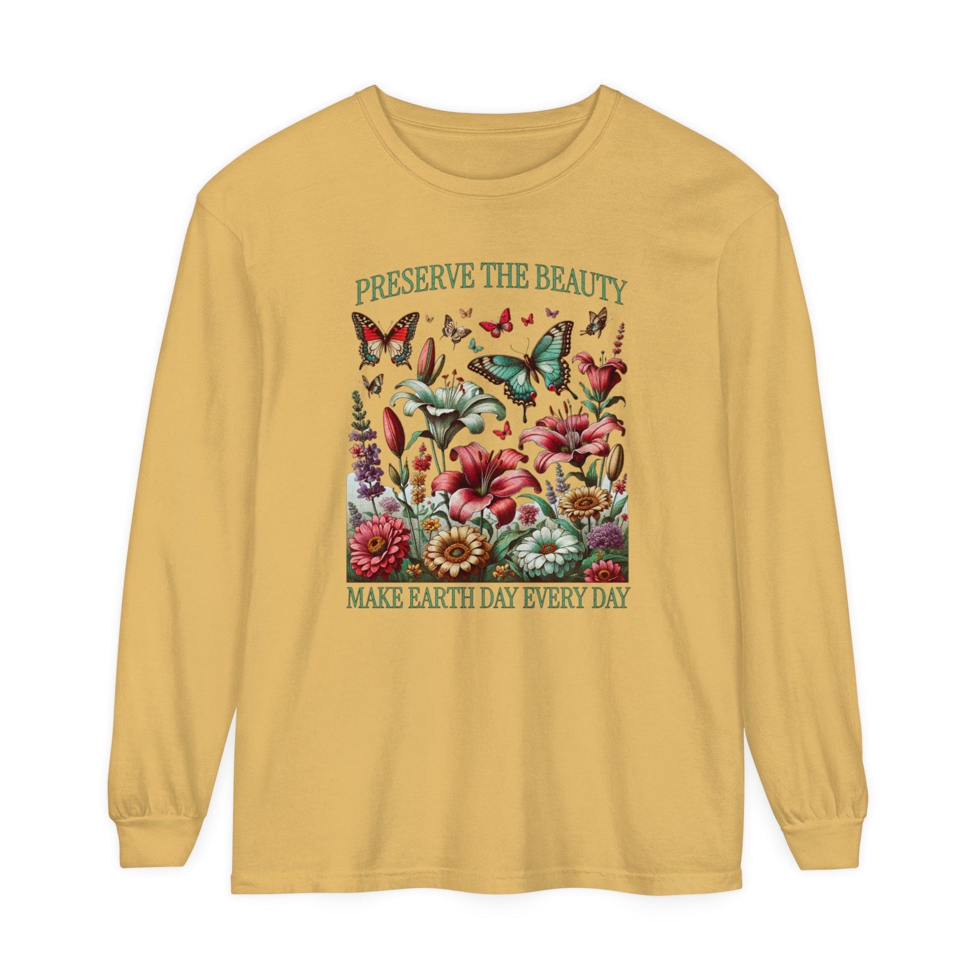 Preserve the Beauty Earth Long Sleeve T-Shirt - S to 3X