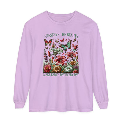 Preserve the Beauty Earth Long Sleeve T-Shirt - S to 3X