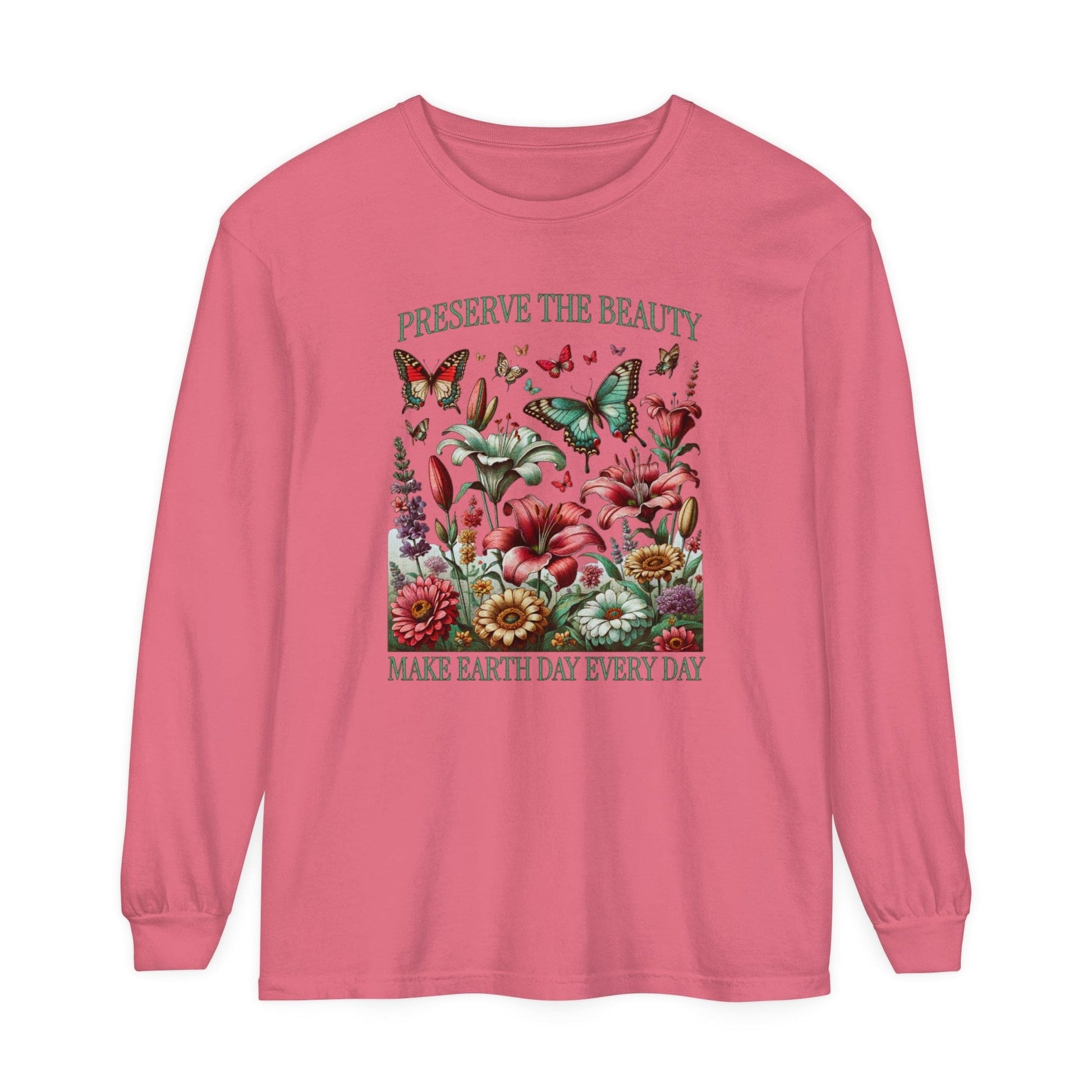 Preserve the Beauty Earth Long Sleeve T-Shirt - S to 3X