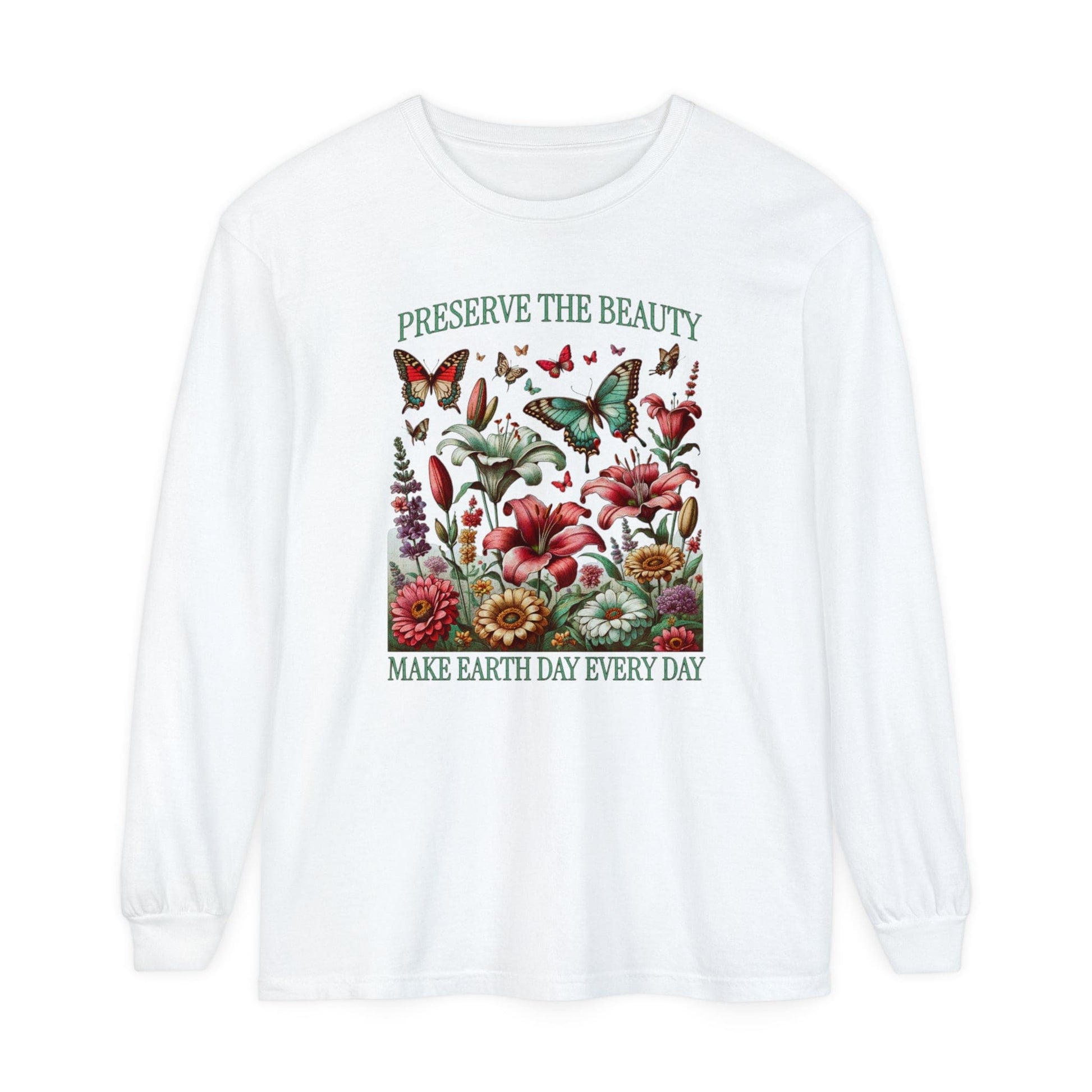 Preserve the Beauty Earth Long Sleeve T-Shirt - S to 3X