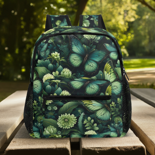 Butterfly Print 11 inch Backpack