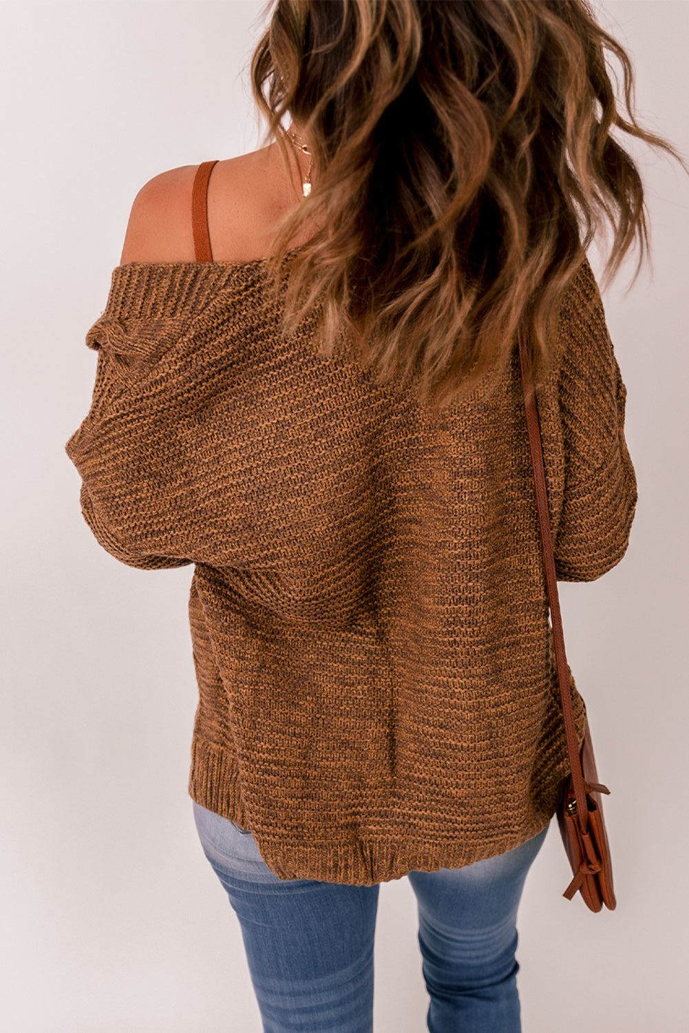 Cable-Knit Open Front Cardigan - Eclectage