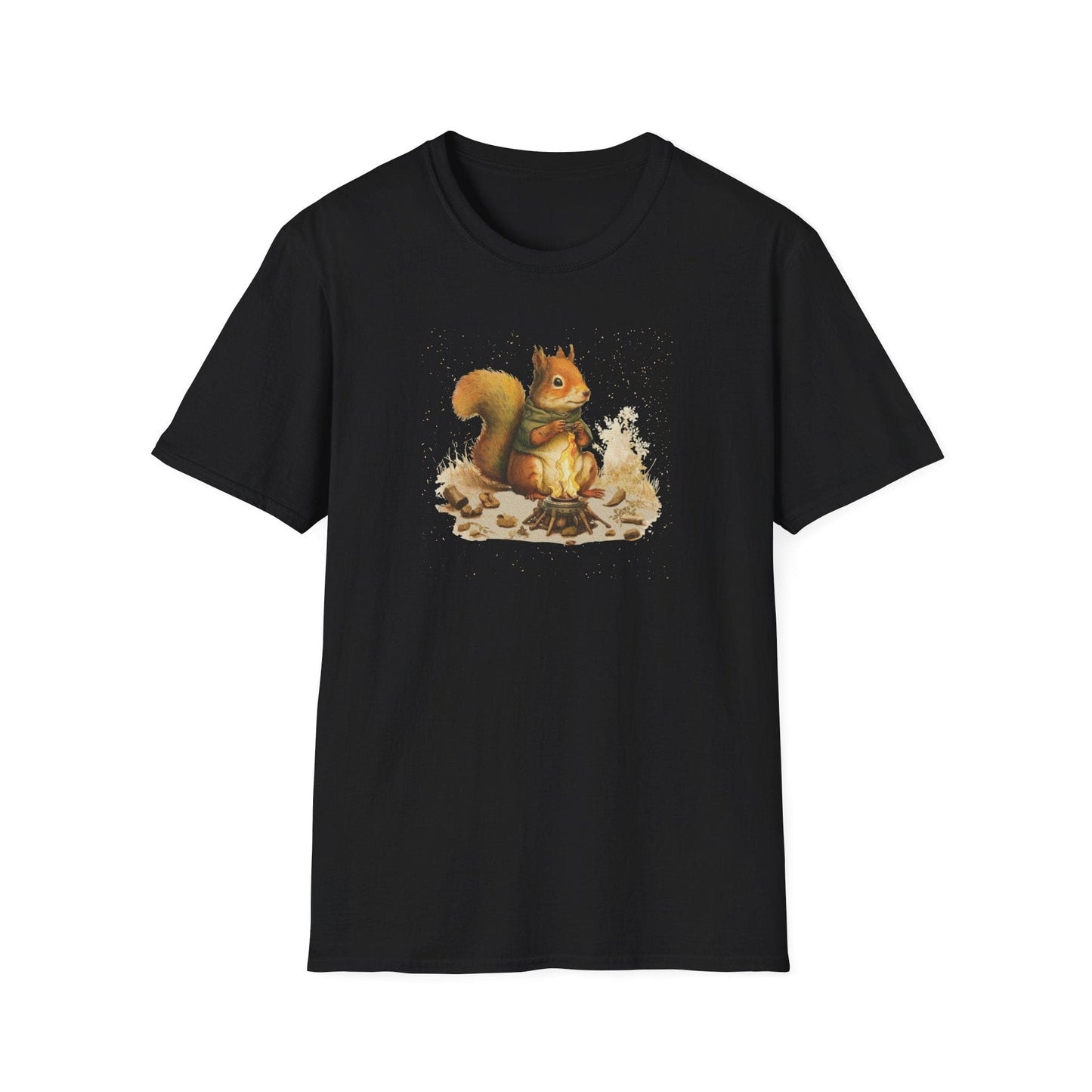 Campfire Camping Squirrel T-Shirt