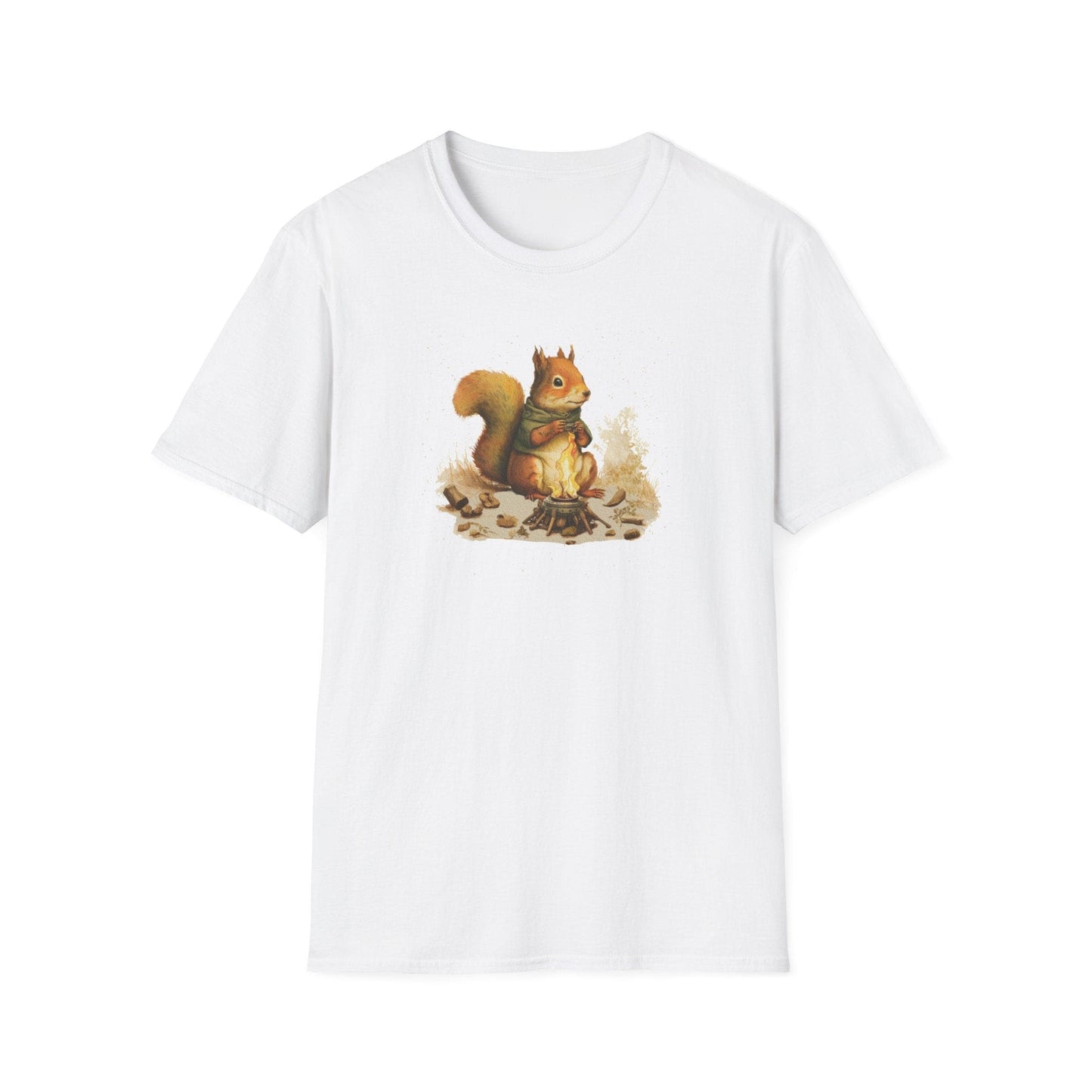 Campfire Camping Squirrel T-Shirt