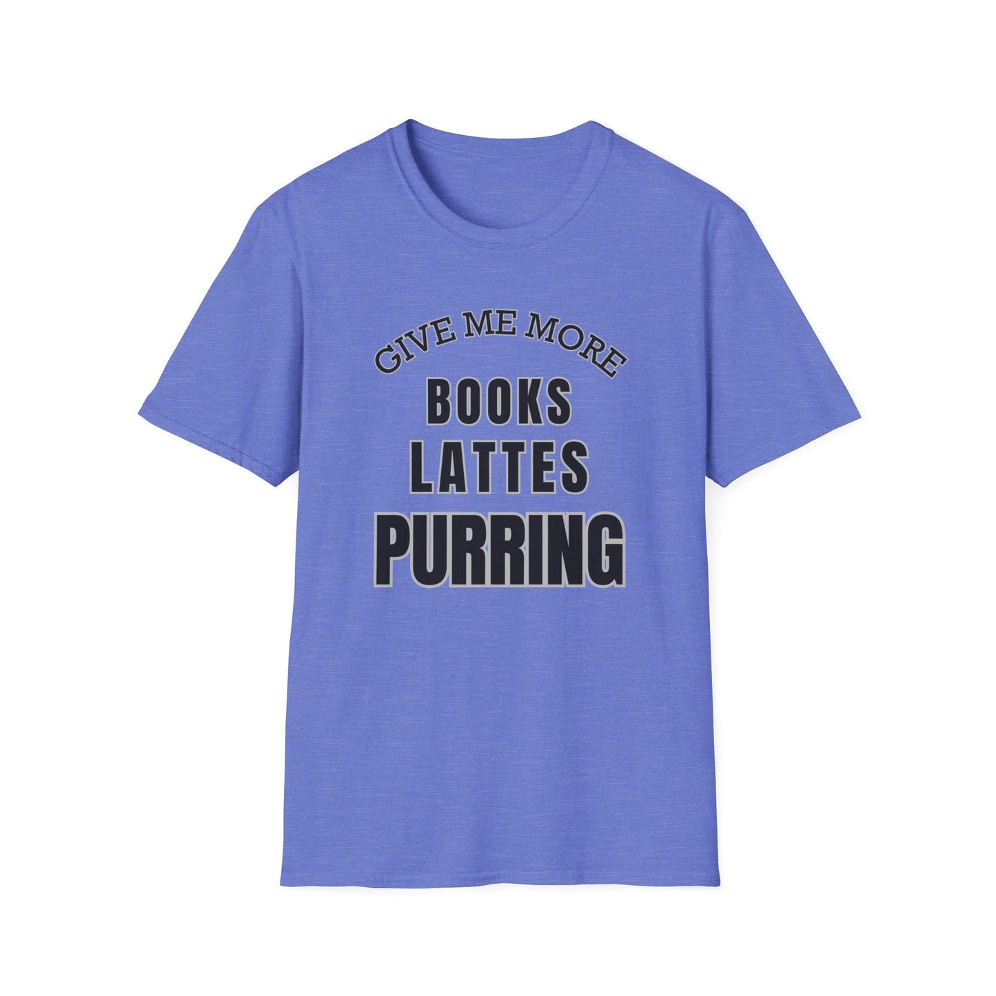 Cats and Books T-Shirt for Kitty Lovers Readers and Latte Coffee Addicts - Cozy Homebody Introvert Bookish Gift