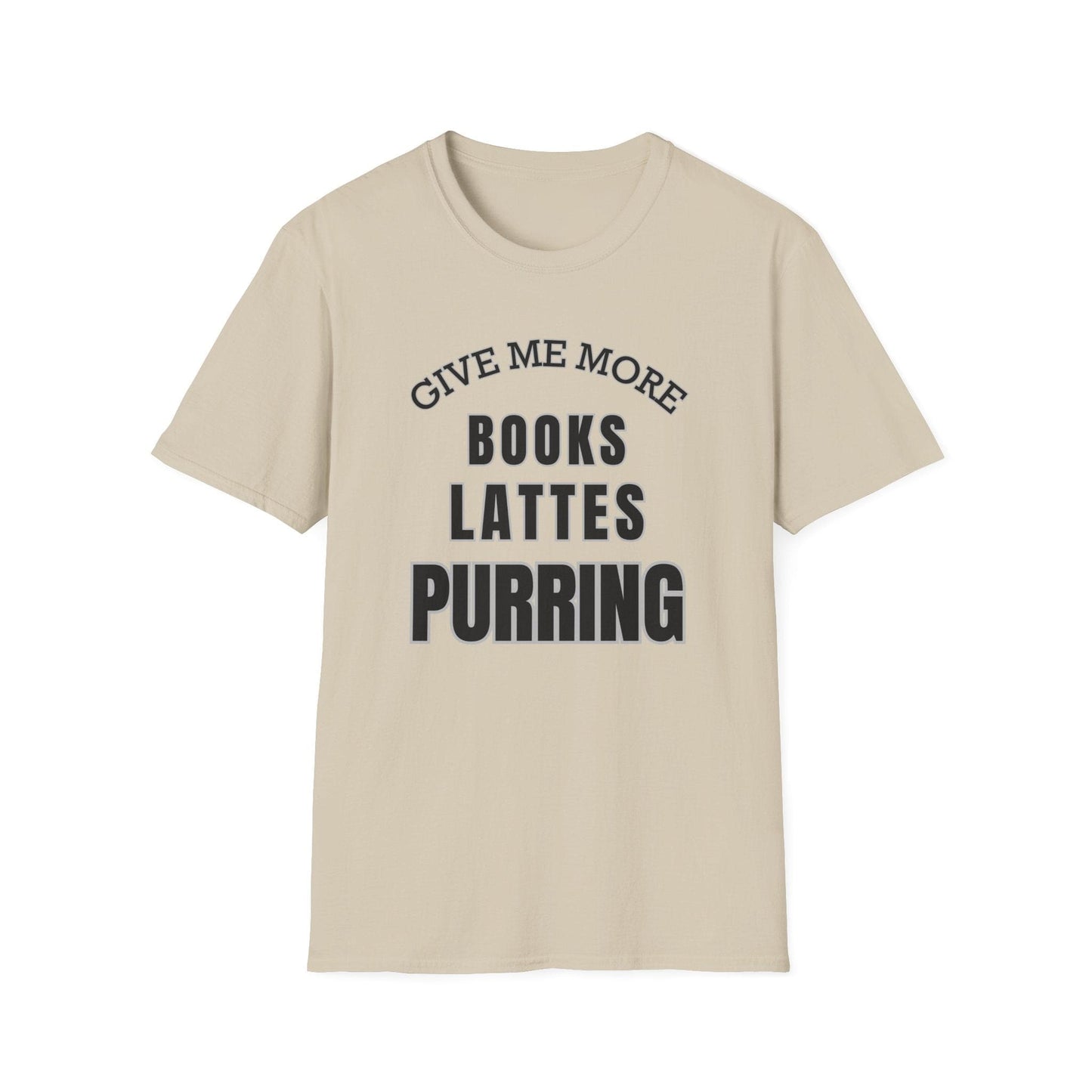 Cats and Books T-Shirt for Kitty Lovers Readers and Latte Coffee Addicts - Cozy Homebody Introvert Bookish Gift