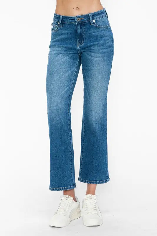 Cat's Whiskers Mid Rise Ankle Jeans - Eclectage