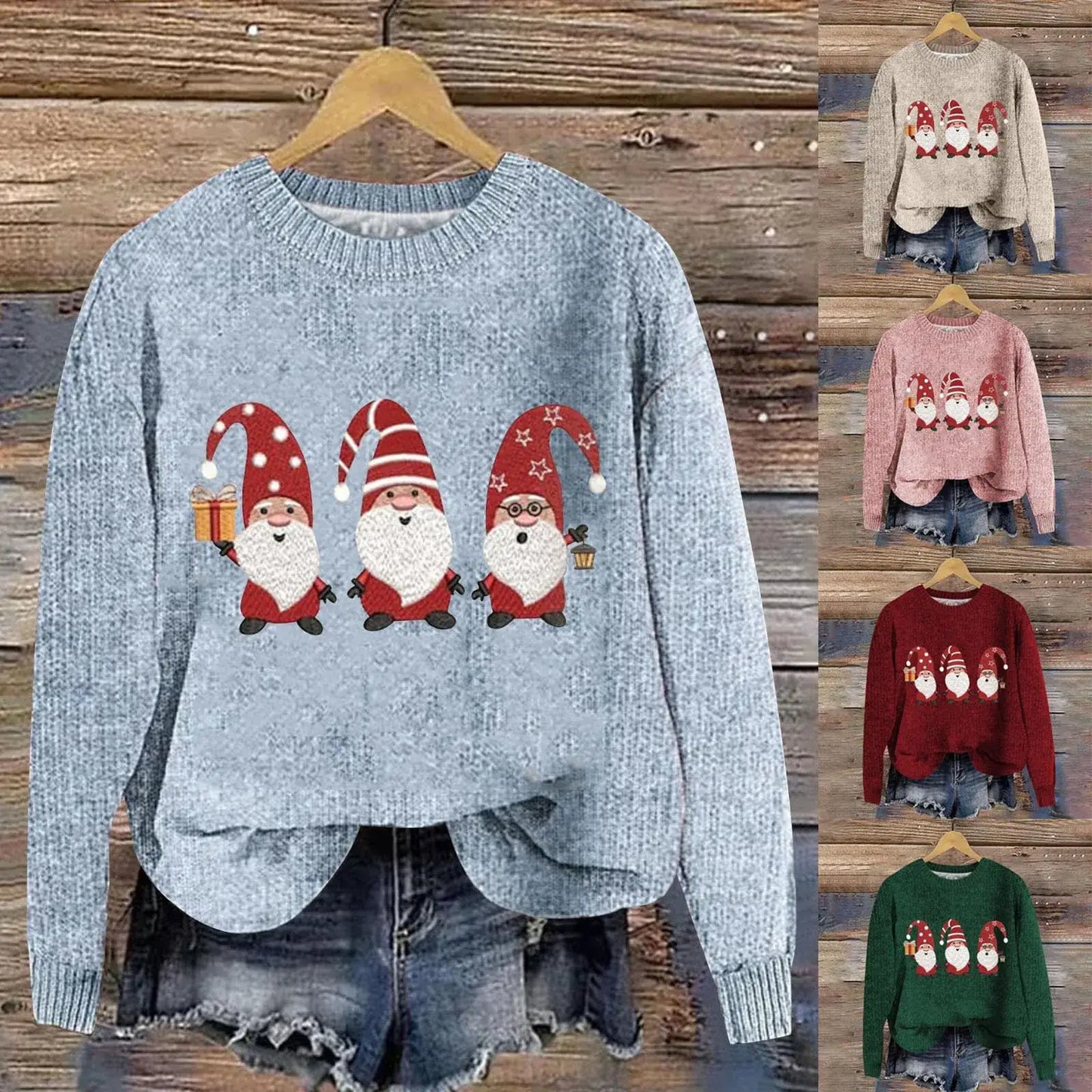 Christmas Gnome Pullover Sweater Sweaters